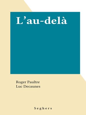 cover image of L'au-delà